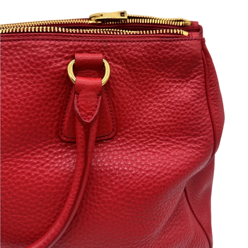 Prada Red Leather Women's Bag - Picture 3 of 15